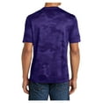 thumbnail image 2 of Mens Moisture Wicking CamoHex Polyester T-Shirt Purple L, 2 of 8