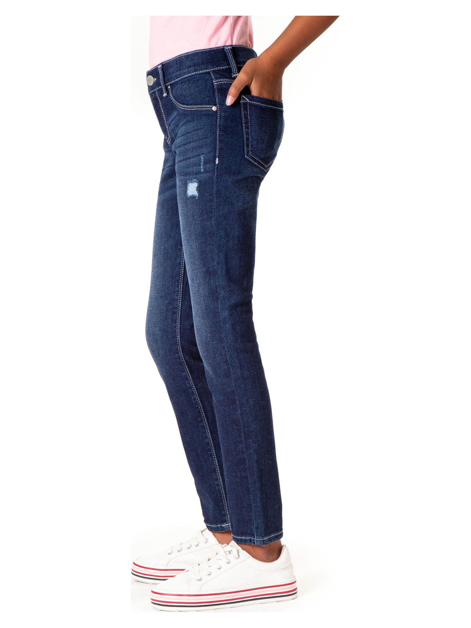 Jordache Girls Destructed Super Skinny Jean, Sizes 5-18 & Slim