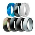 thumbnail image 1 of VONKY 7Pcs Premium Silicone Rubber Wedding Party Rings Jewelry Mens 12 No.9, 1 of 6