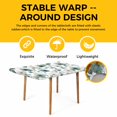 thumbnail image 4 of Watercolor Dandelion Table Cloths for 4 Foot Rectangle Tables, Spring Flowers Botanical Vintage Patio Waterproof Elastic Fitted Tablecloths, Washable Rectangular Table Cover for Camping, 4 of 8