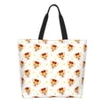 thumbnail image 1 of Balery Funny Corgi Bolsa Tote Estilo Estético con Cremalleras, Bolsa de Hombro, Bolsa de Compras Grande y Plegable, 1 of 8