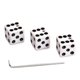 thumbnail image 2 of Perillas de control con forma de dados que se adaptan a guitarras con eje dividido (blanco), 2 of 3