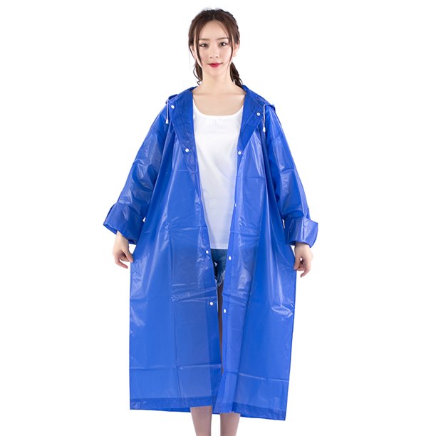 Naiovety Chubasquero impermeable de emergencia para hombre y mujer, 1 unidad, portátil, reutilizable, refugio para senderismo, acampada al aire libre, Escalada azul Naiovety HW3933-05B