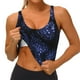 thumbnail image 3 of Balery Blue-Purple Raspberries Sujetadores deportivos con espalda cruzada para mujer, acolchados, sin costuras, de alto impacto, ideales para yoga, gimnasio, entrenamiento y fitness.-, 3 of 8