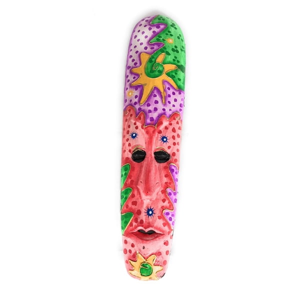 Colorful Tiki Mask 20" Zen - Primitive Art | #wib370650k