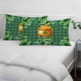 thumbnail image 4 of St Patricks Day Pillow Covers 16"x24", Gold Coin Green Shamrock Spring Watercolor Plaid Soft Brushed Microfiber Breathable Throw Pillow Covers, Pillowcase with Zipper for Couch Sofa Bedroom, 4 of 9