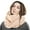 Beige, variant on Winter Scarf for Women Knit Solid Color Pattern Infinity Circle Loop Scarves for Adult Unisex Cold Weather