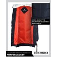 thumbnail image 3 of Steve Madden Women’s Winter Jacket – Insulated Weather Resistant Quilted Mid-Length Puffer Jacket (S-XL), 3 of 7