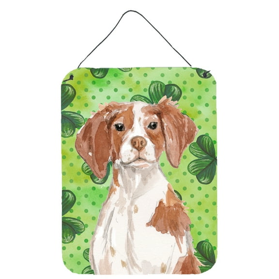 Brittany Spaniel St. Patricks Wall or Door Hanging Prints
