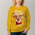 thumbnail image 2 of Women's Christmas Pattern Crew Neck Pullover Cozy Clothes Autumn Winter, 2 of 11