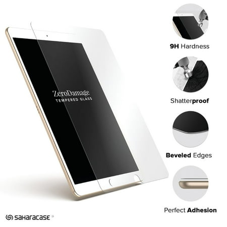 SaharaCase - ZeroDamage Screen Protector for Apple® iPad® Pro 9.7", iPad® Air, iPad® Air 2, iPad 9.7" (2017) - Clear