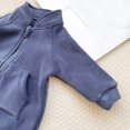 thumbnail image 6 of akafmk Baby Romper Fleece Full Zip Rompers Long Sleeved Winter Warm Sleepwear Homewear One Piece Jumpsuit with Pockets, Size 3-9 Months, 6 of 6