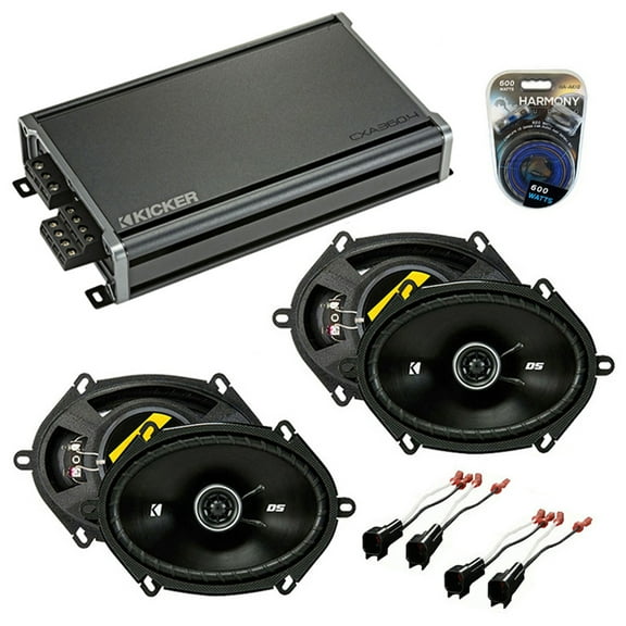 Fits Mazda Mazda3 2004-2009 Speaker Replacement Kicker (2) DSC68 & CXA360.4 Amp