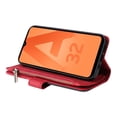 thumbnail image 5 of Multifunctional Case for Samsung A32 4G,[RFID Blocking] 9 Credit Cards Holder with Wrist Strap, Premium PU Leather Zipper Wallet Purse Magnetic Flip Phone Cover for Samsung Galaxy A32 4G, Red, 5 of 12