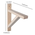 thumbnail image 3 of Hyper Tough 8" x 9" Wood Shelf Bracket, 3 of 7