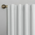 thumbnail image 3 of Sun Zero Cyrus Thermal 100% Blackout Back Tab Curtain Panel, 40"X96", White, 3 of 8