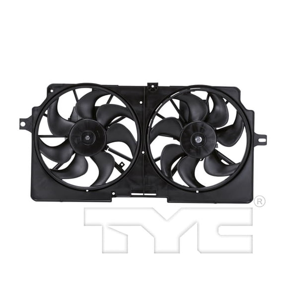 TYC 620410 Dual Radiator and Condenser Fan Assembly Fits 2000 Oldsmobile Silhouette