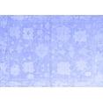 thumbnail image 1 of Ahgly Company Indoor Rectangle Abstract Blue Modern Area Rugs, 2' x 5', 1 of 4