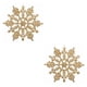 thumbnail image 1 of sweethay 12 piezas de decoración de copo de nieve de Navidad portátil para el hogar, decoración colgante para sala de estar, adorno de Dorado 2piezas, 1 of 6