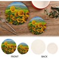 thumbnail image 4 of SKYSONIC Sunflowers Village Pot Holders Trivets, 2 Pcs Heat Resistant Trivets,Oil Painting Cotton Thread Weave Mats for Hot Pads Pans Pot Bowl Teapot for Kitchen Decor, 4 of 7