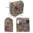 thumbnail image 5 of Retro Lounger Chair Bag, Colorful Pattern of Cameras in Squares Enjoyable Hobby Elements for Precious Moments, High Capacity Storage with Handle Container, Lounger Size, Multicolor, by Ambesonne, 5 of 5