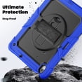 thumbnail image 7 of Dteck Full Body Case for iPad Air 13 inch 2025/2024,Shockproof 3-Layer Protection Case with Screen Protector 360° Rotating Stand Built-in Pencil Holder Cover with Hand/Shoulder Strap,Blue, 7 of 7