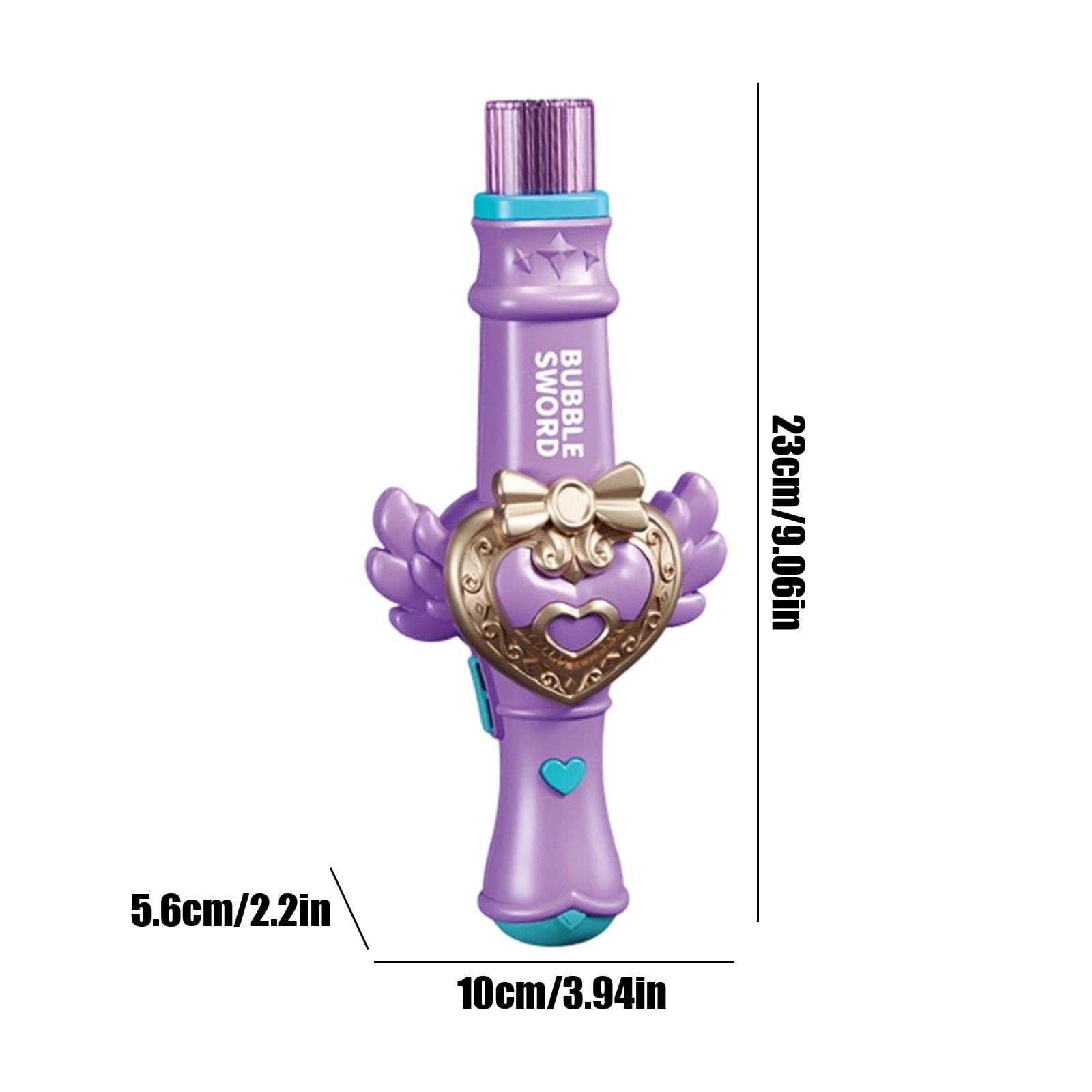 Bubble Sword Smoke Bubble Blower, LED Light Magic Style Bubble Machine with 50ML Bubble Solution and Rechargeable Set for Party Festival Events (Purple)