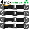 Anti-Tip Furniture & TV Safety Straps - Set of 4 Straps - All Metal Parts - Heavy Duty Mount Anchor - Flat Screen Safety - Child Proofing Straps - Earthquake Straps - Quakehold Safety