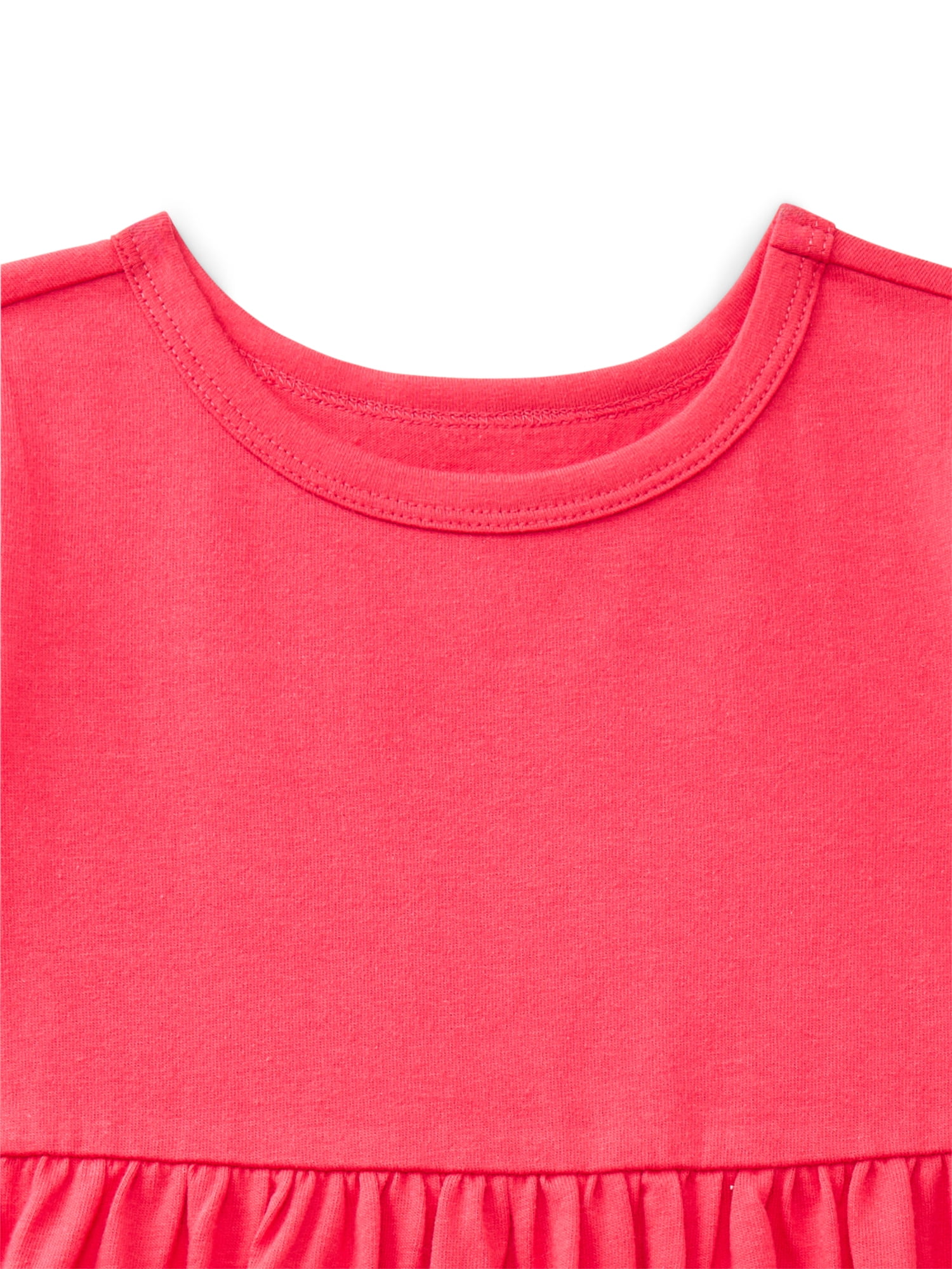 Wonder Nation Toddler Girls Play Dress with Short Sleeves, Sizes 12M-5T