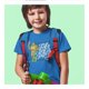 thumbnail image 4 of Playera Fan Army Tortugas Ninja Talla 14/16 Manga Corta con Estampado Pizza Party Azul Turquesa, 4 of 4