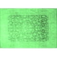 thumbnail image 1 of Ahgly Company Indoor Rectangle Persian Emerald Green Traditional Area Rugs, 5' x 8', 1 of 4