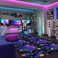 thumbnail image 3 of Space Explorer 6' x 9' area rug in color Fluorescent, 3 of 5