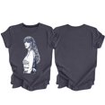 thumbnail image 5 of TayIor Sw1ft Chemises, Tyler Sw1ft Merch, Tyler Sw1ft, Mode Décontractée Imprimée Col Rond Manches Courtes Chemises Blouse Femme Graphique Amateur de Musique TKFASHION Beige TTTG, 5 of 5