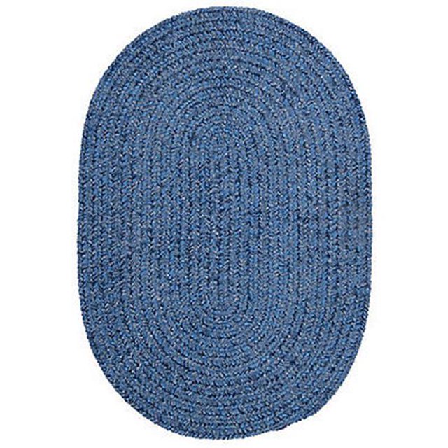 Colonial Mills Tapis S501R048X072 Spring Meadow - Bleu Pétale 4 Pi x 6 Pi Tapis Tressé