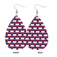 thumbnail image 2 of Faux Leather Earrings Earring Texas Flag Teardrop Dangle Earrings For Women Jewelry, 2 of 6