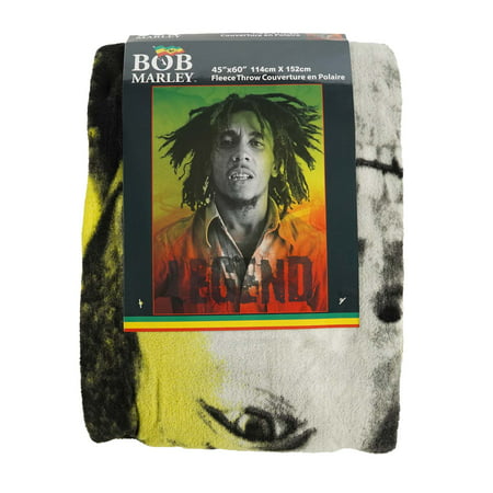 Bob Marley 50"x60" Fleece Throw Blanket Bundle: Legend ...