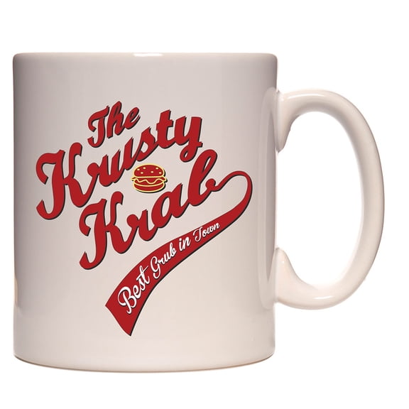Spongebob Krusty Krab Logo Ceramic Office Coffee Mug 11 Oz. Beverage Cup