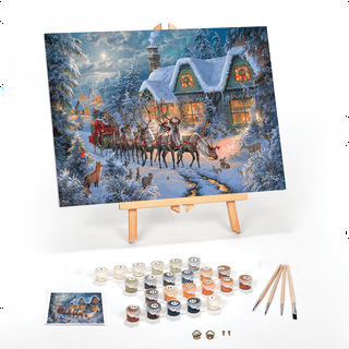 Paint By Number Kit 15.375X11.25 Home For Christmas 