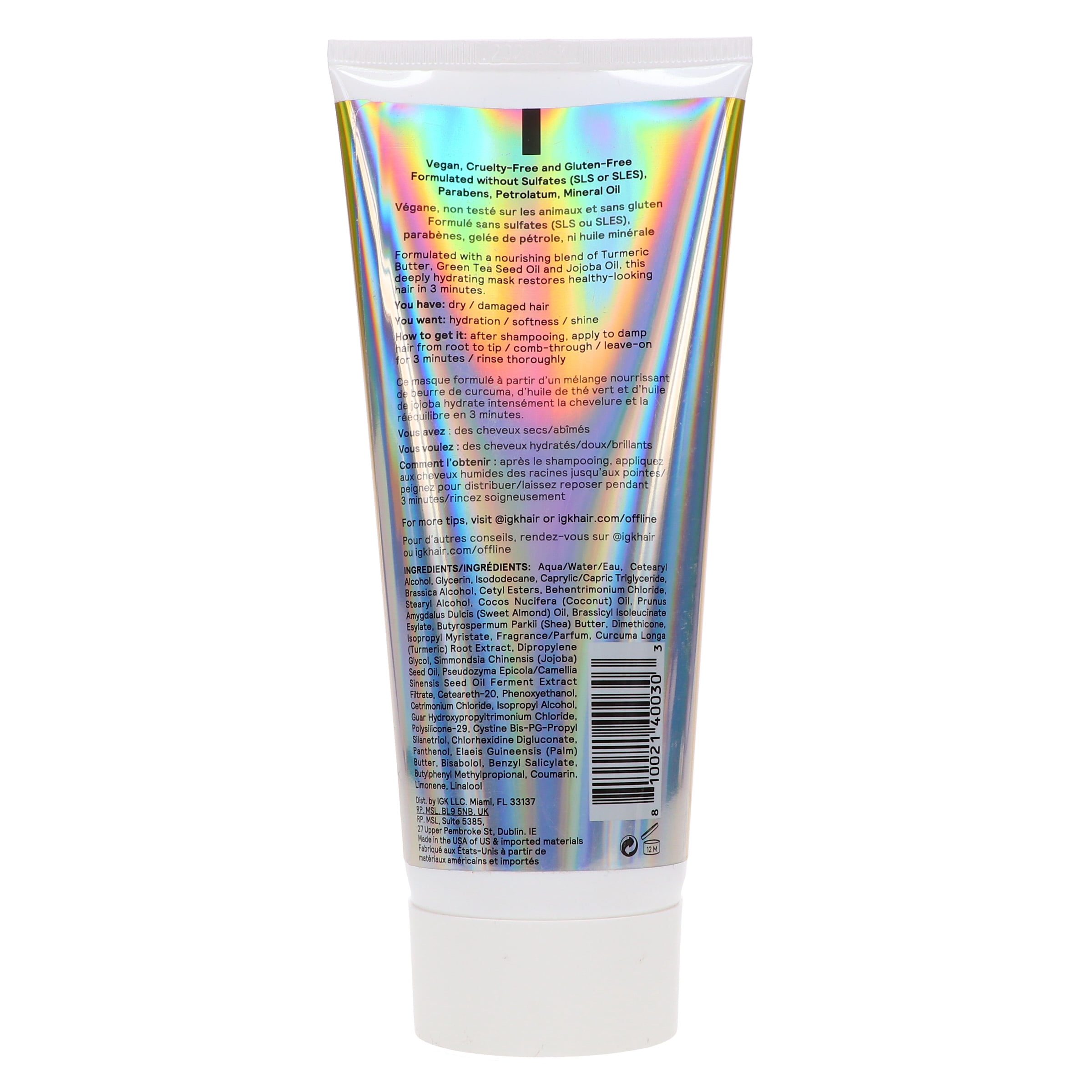 IGK Offline 3-Minute Hydration Hair Mask 6.7 oz
