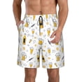 thumbnail image 1 of Fotbe Beer Trajes de Baño Estampados para Hombre, Shorts de Verano de Secado Rápido, Ropa de Playa, Bañadores-Large, 1 of 6