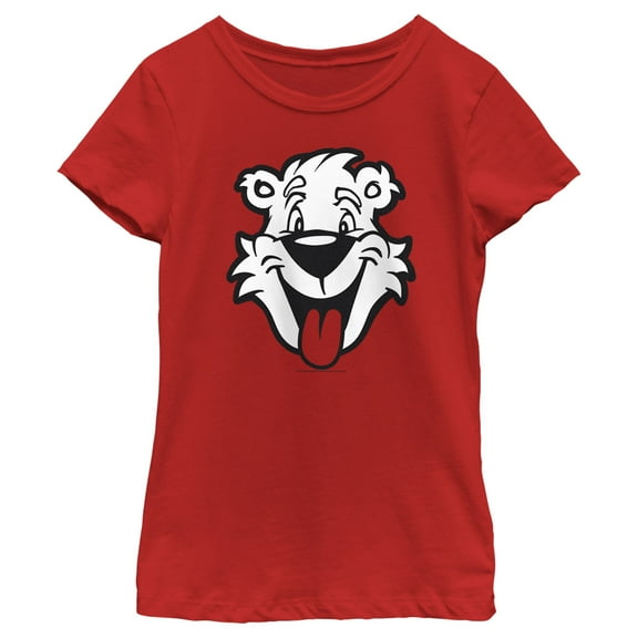 Girl's ICEE Bear Big Smile  Graphic Tee Red X Large