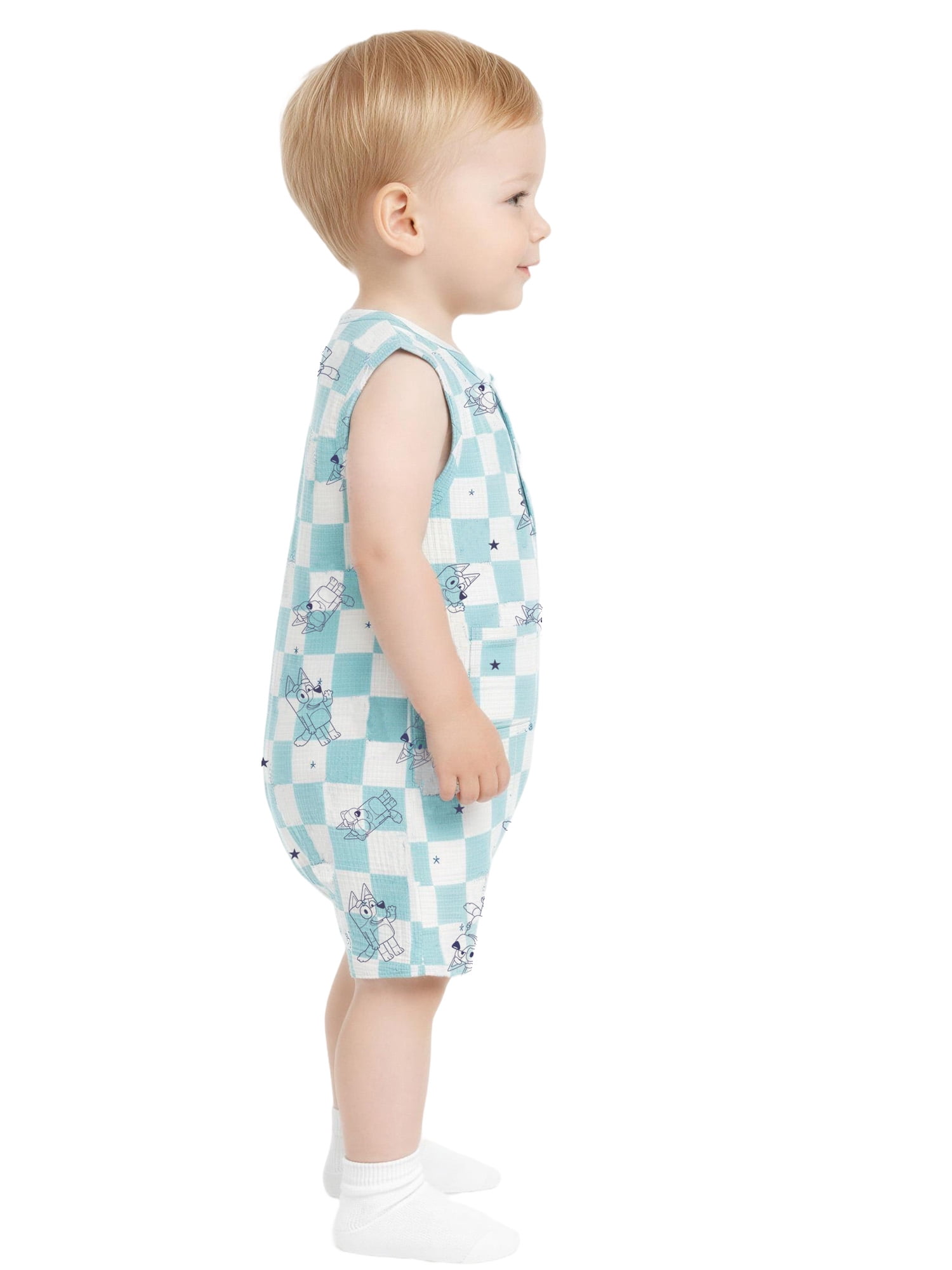 Bluey Baby Boy 2 Pack Rompers, Sizes 0/3 Months-24 Months