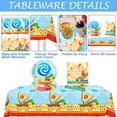 thumbnail image 2 of Ocean Themed Party Paper Plates and Napkins Tablecloth Party Supplies for Hawaii Cartoon Beach Tropical Luau Summer Themed Party Decorations，20 Guests, 2 of 5