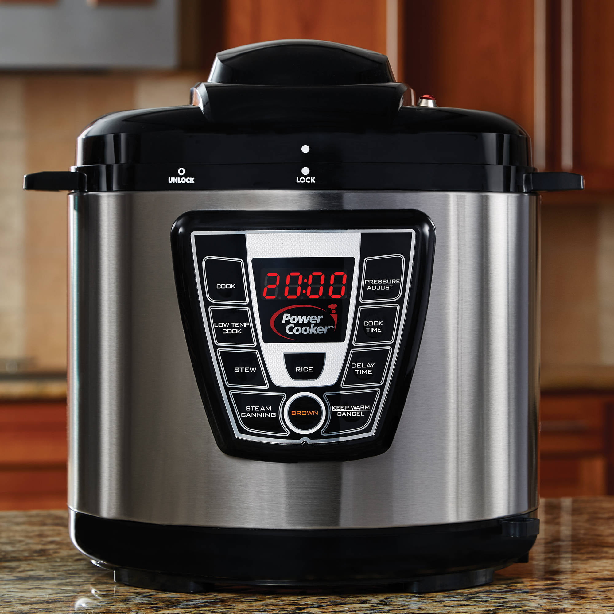 Outlet Express - New! Power XL 8 QT Pressure Cooker in the color Cinnamon -  can also slow cook, warm, brown, steam & it also does canning! ❤️