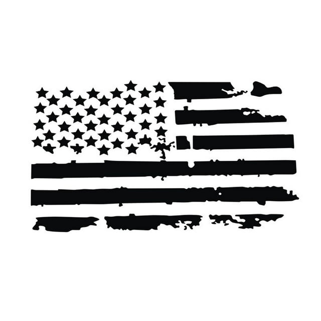 Car Exterior Hood Stickers USA Flag Decal Vinyl For Jeep Wrangler Durable Auto Decoration Sticker