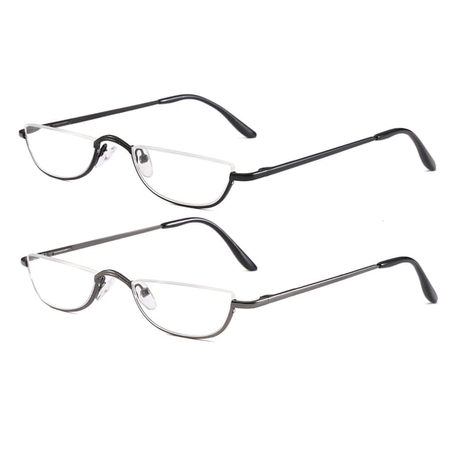 Lentes de Lectura DBEFTLI Media Montura Media Luna 2.00 2 Piezas