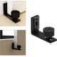 thumbnail image 4 of Guía de suelo negra ajustable, guía inferior para puerta corrediza de madera, pared/puerta, 4 of 5