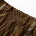 thumbnail image 6 of CONZONE Mens Casual Cargo Shorts Buttons Summer Shorts for Men Solid Color Lightweight Loose Fit Workout Gym Shorts With Pockets, 6 of 7