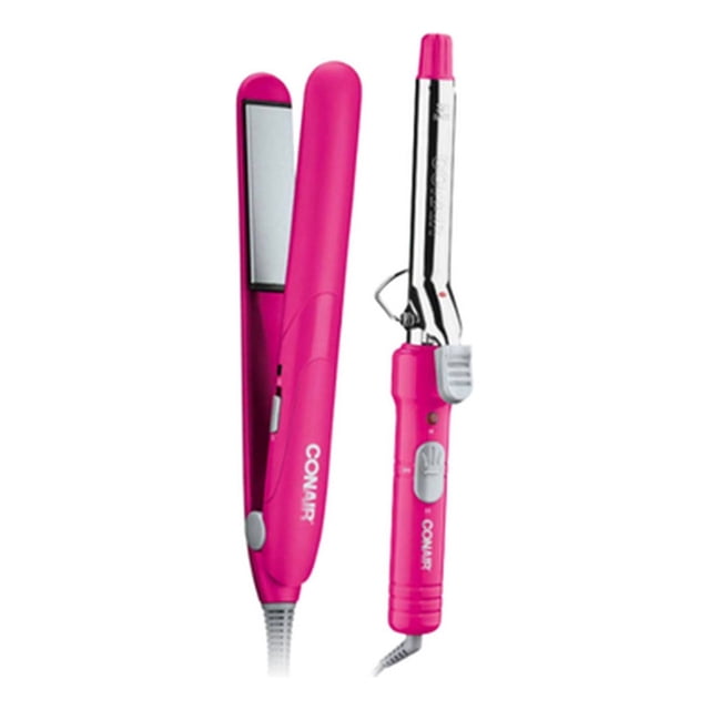 Conair Combo alaciadora de ceramica de1 y tenaza de 3/4 - CB2335PPES Morado