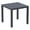 Dark Gray, variant on Compamia Ares 31" Square Resin Patio Dining Table in Brown